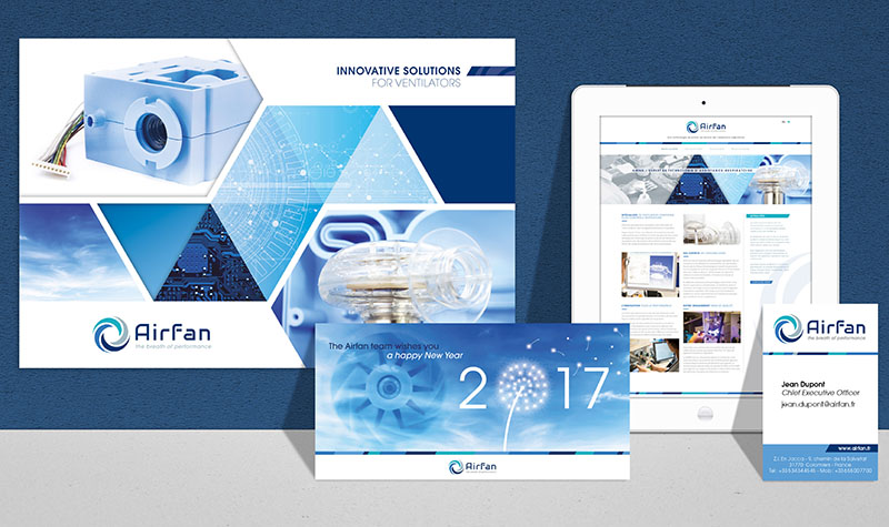 identité visuelle <br>communication airfan 2